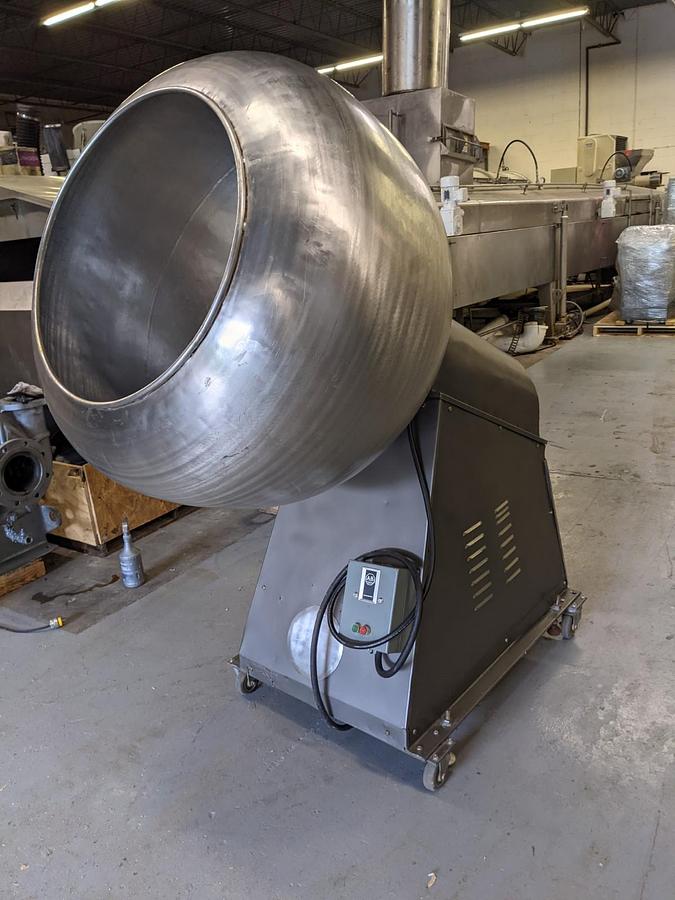 Used 36 In. Diameter Stainless Coating Pan, Portable