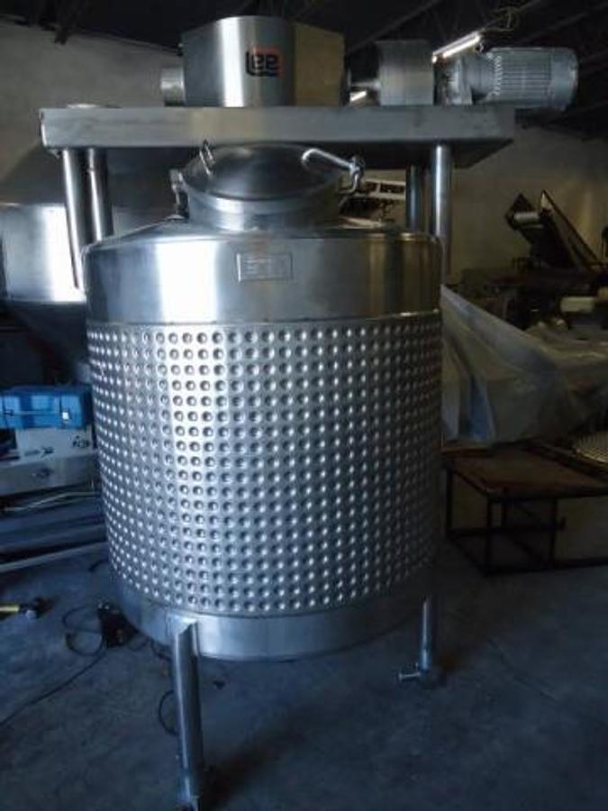 Used 550 Gallon Lee Stainless Double  Motion Mixing Kettle Tank, Jacketed