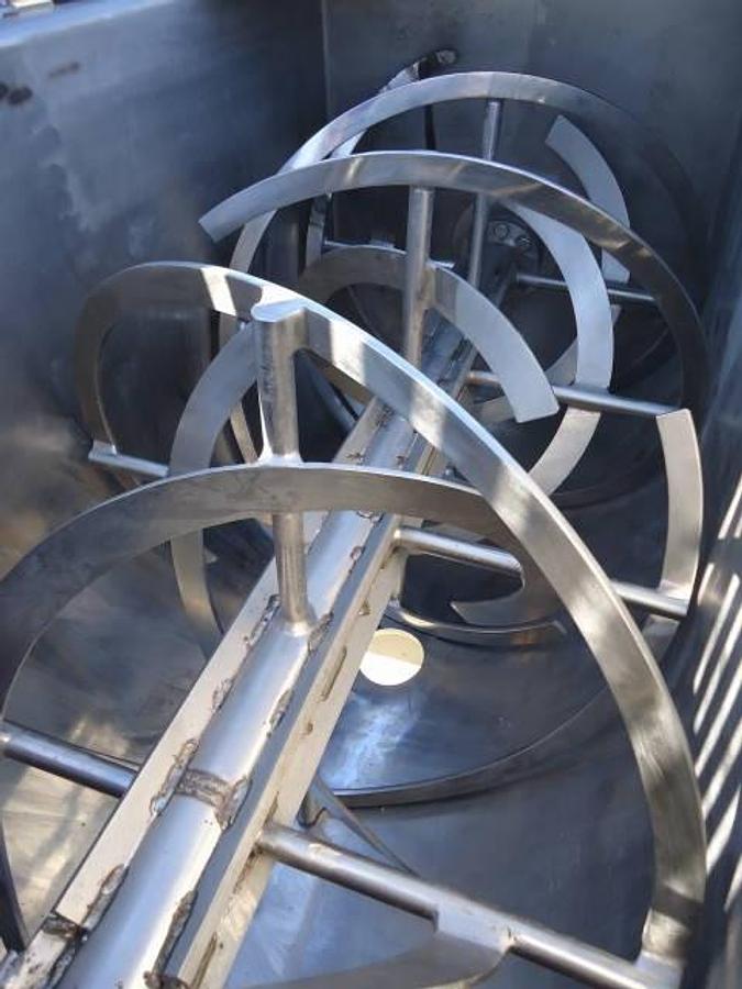 Used 25 Cu.ft. Ross Stainless Steel Dimple Jacketed Ribbon Blender, 10 Hp