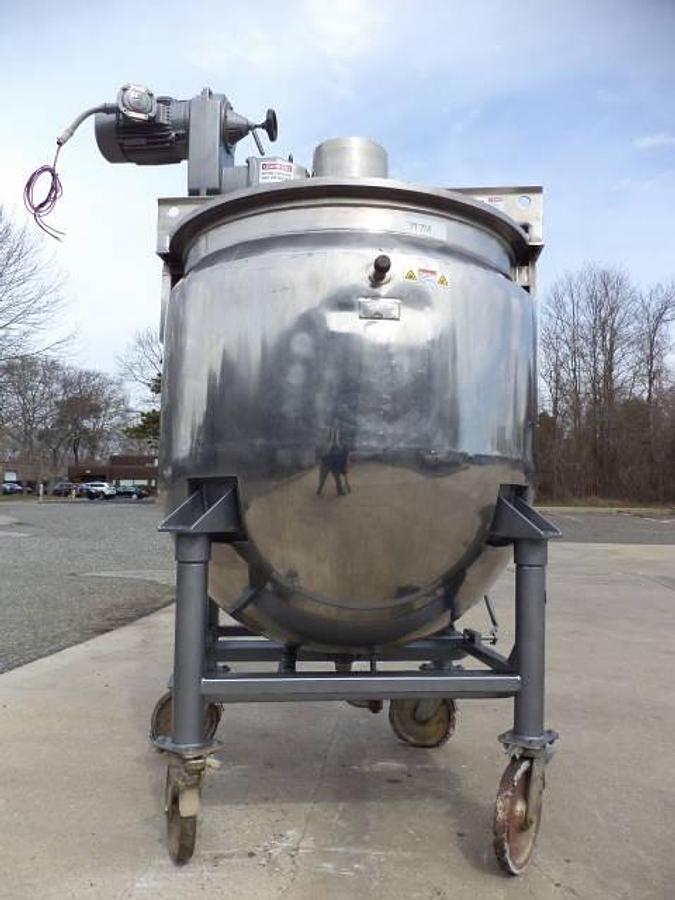 Used 300 Gallon Lee Jacketed Double Motion Kettle, 316 Stainless Steel