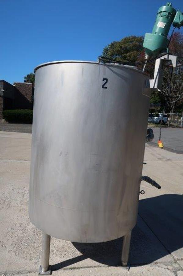 Used 300 Gallon Walker SS Mixing Tank, 75 PSI Jacket