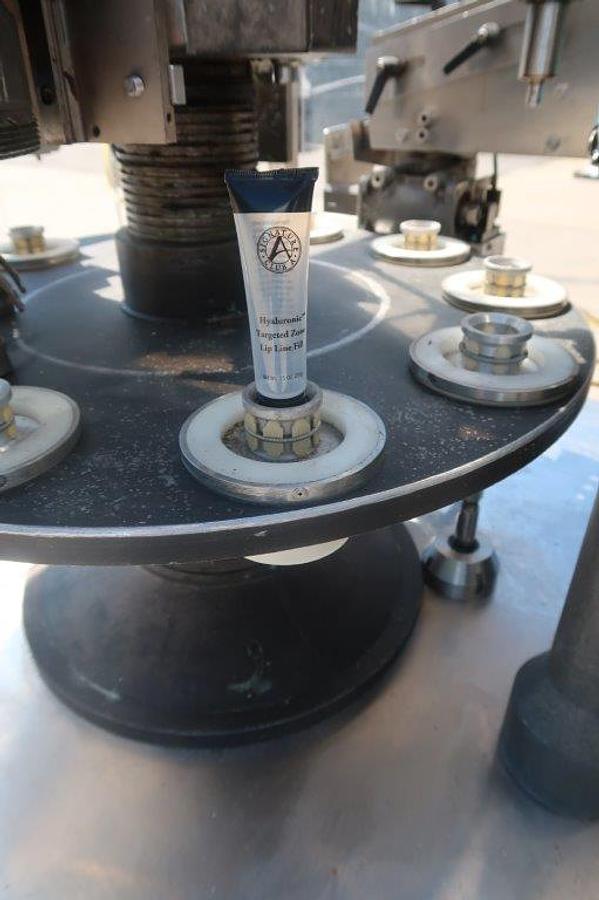 Used Axomatic “AXO-1000Matic” Tube Filling and Sealing Machine, Misc. Tooling
