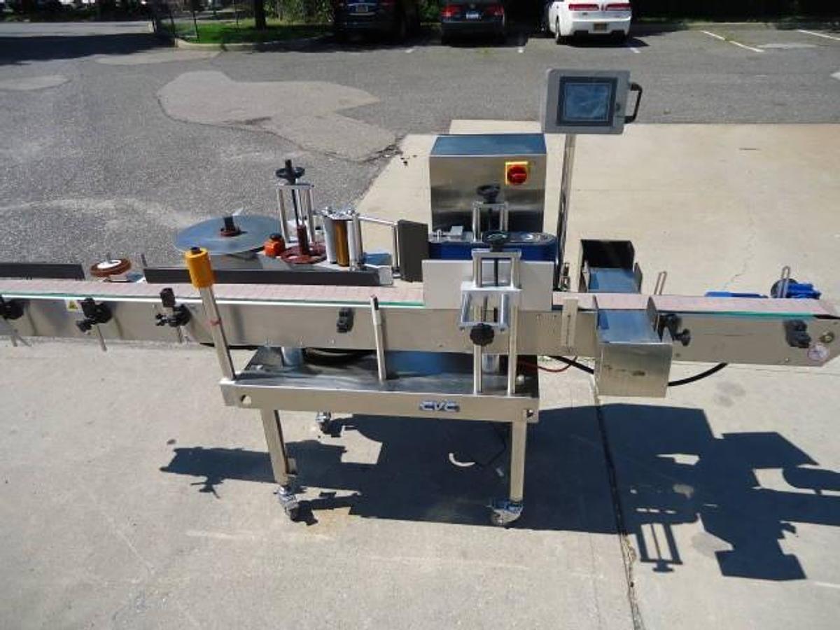 Used Cvc Pressure Sensitive Spot/Wrap Around Labeler, Digital Control Panel