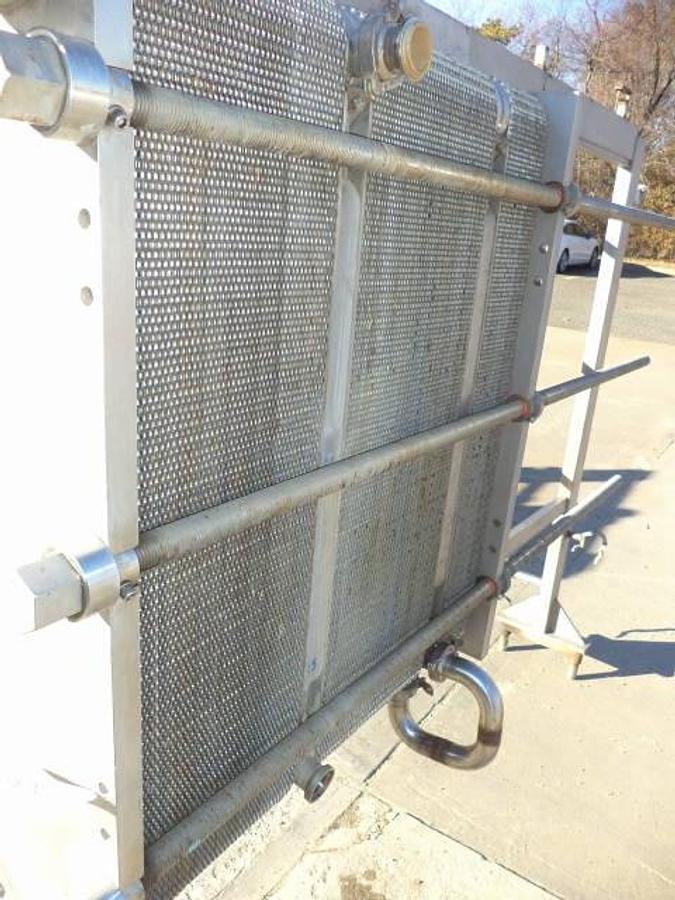 Used Cherry Burrell 214 Plate All Stainless Steel Heat Exchanger