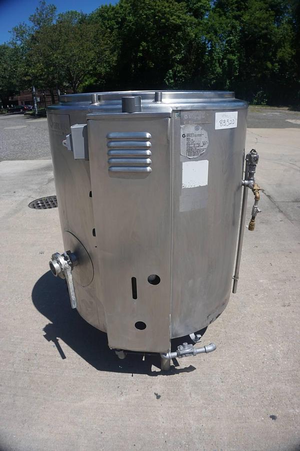 Used 80 Gallon Groen Stainless Gas Fired Jacketed Kettle, Self-Contained