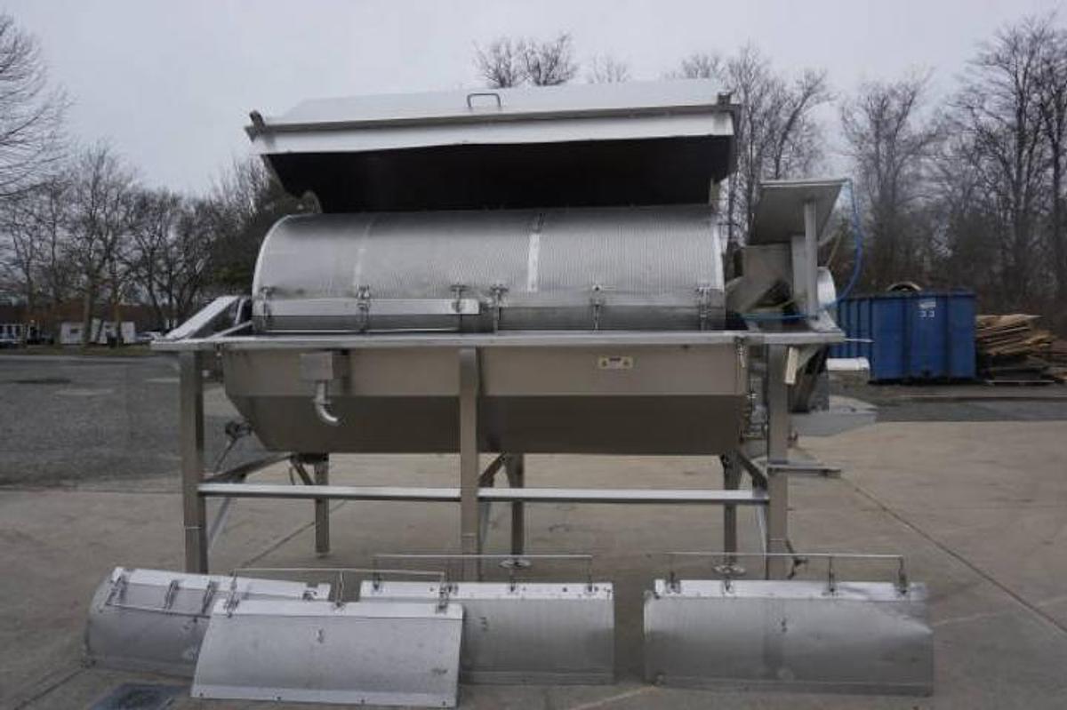 Used Hughes 48 In. Diameter Continuous Rotary Blancher/Cooker-