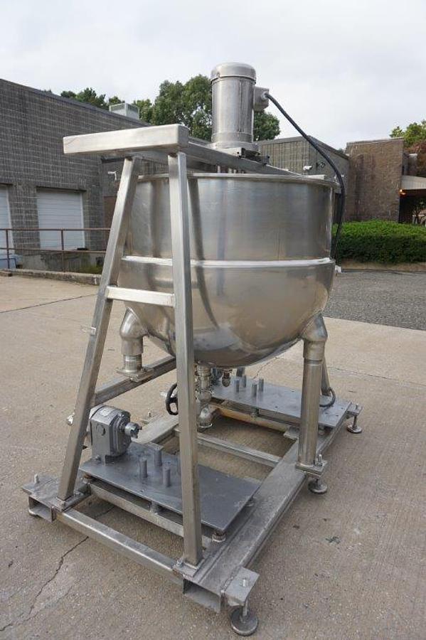 Used 150 Gallon Groen SS Jacketed Kettle, 125PSI Jacket