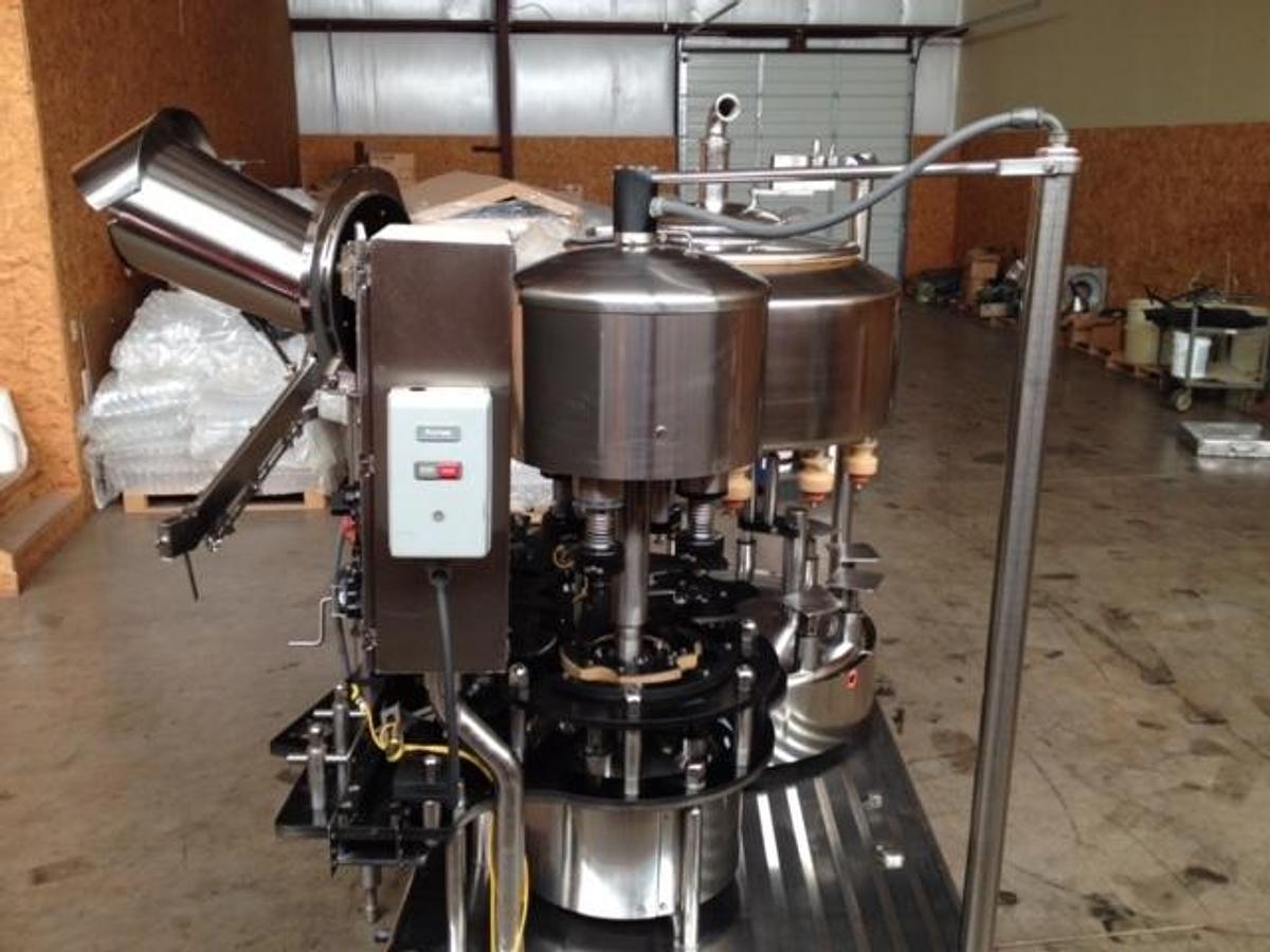 Used Fogg 12-4 Rotary Filler/Capper, Stainless Steel