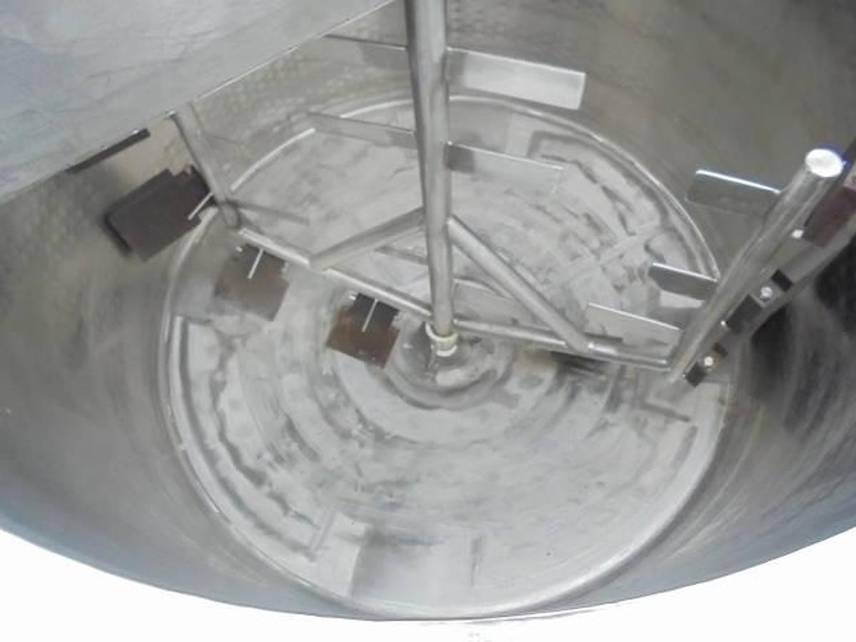 Used 350 Gal Zero Manufacturing Jacketed Scraper Agitated Tank