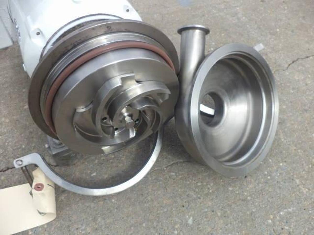 Used Waukesha/Cherry Burrell 3 in. x 1-1/2 in. SS sanitary centrifugal pump, 3HP