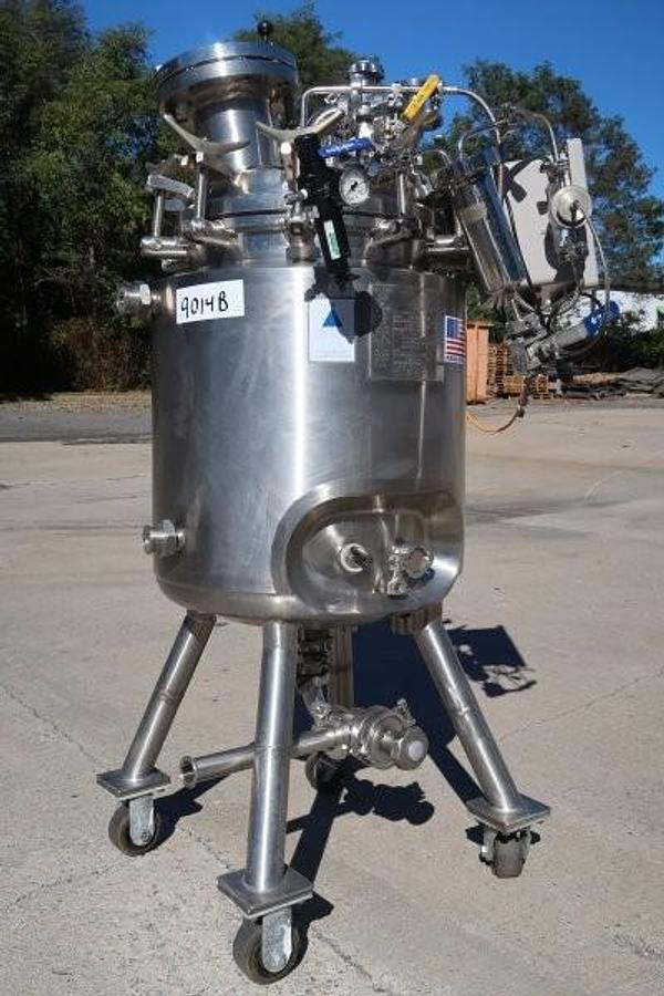 Used Precision Stainless 25 Gallon 316SS Jacketed Vacuum Pressure Vessel