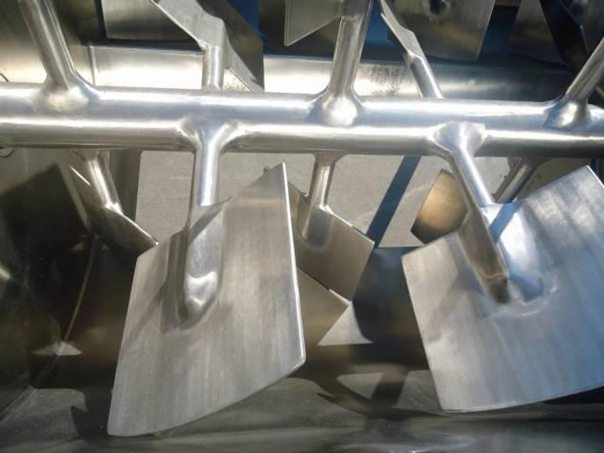 Used Forberg  Fzm-18 Stainless Steel Fluidized Zone Mixer, Twin Paddle