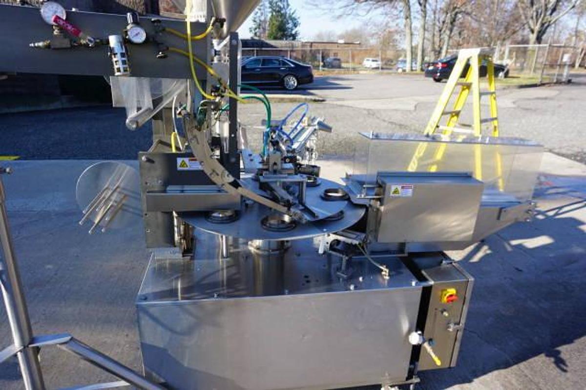 Used Autoprod RO-A7 HS Rotary Fill/Seal/Cap System, 40 Per Minute