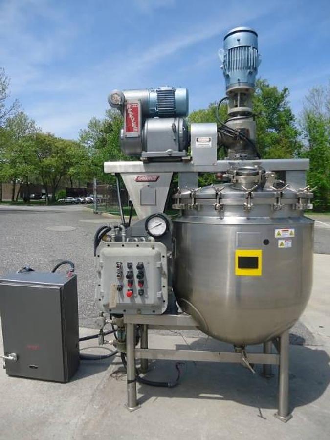 Used 150 Gallon Greerco Stainless Steel “Agi-Mixer” Vacuum Kettle, Explosion Proof