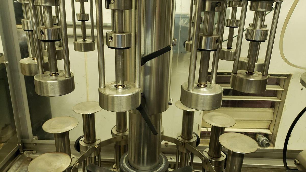 Used GAI 2511 Monobloc Wine Filling and Corking Line
