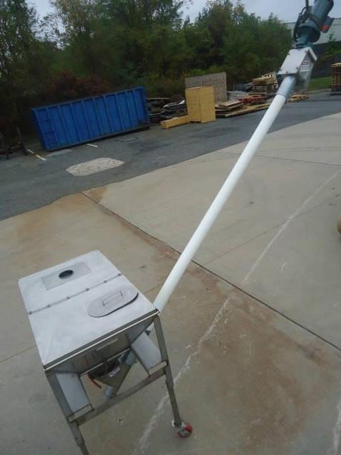 Used Hapman 4 In . Diameter Flexible Screw Conveying System