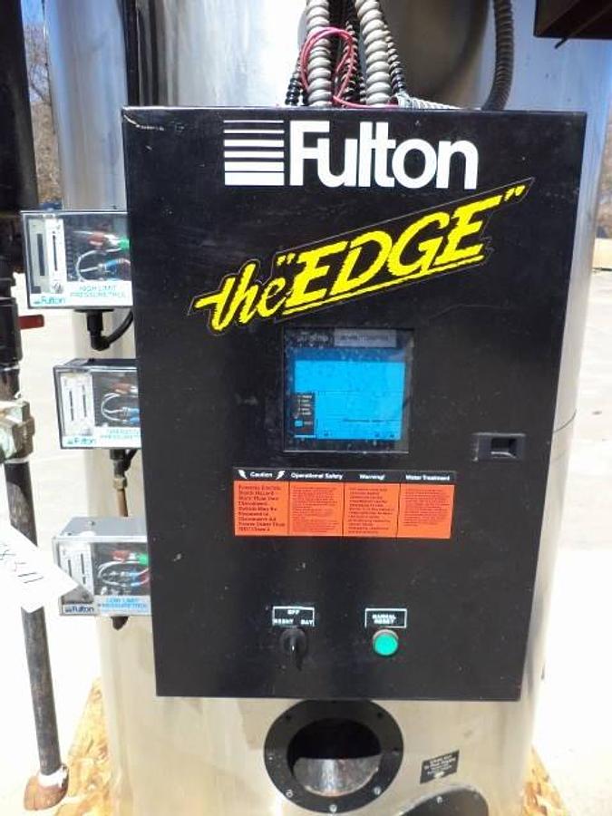 Used Fulton FB-020-F Natural Gas Steam Boiler, stainless shrouding
