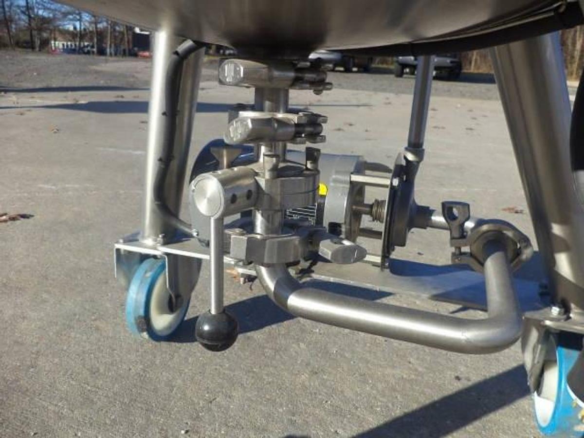 Used 30 Gallon Scott Turbon Mixer, SS vertical tank, Portable
