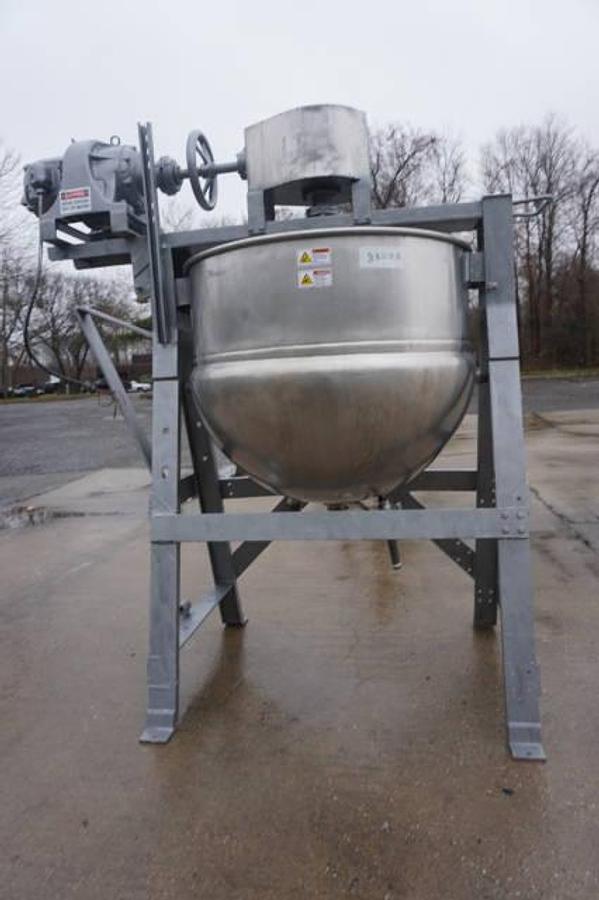 Used 150 Gallon Lee Stainless Steel Double Motion Jacketed Kettle