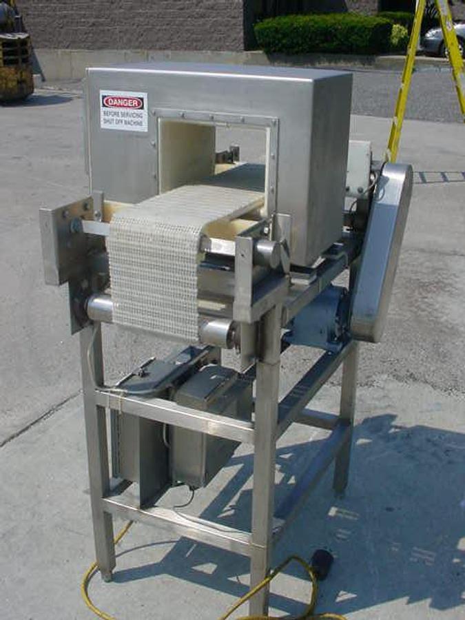 Used Lock Metalchek 9 Conveyorized Metal Detector, Approx. 10″ W X 6-1/2″ H