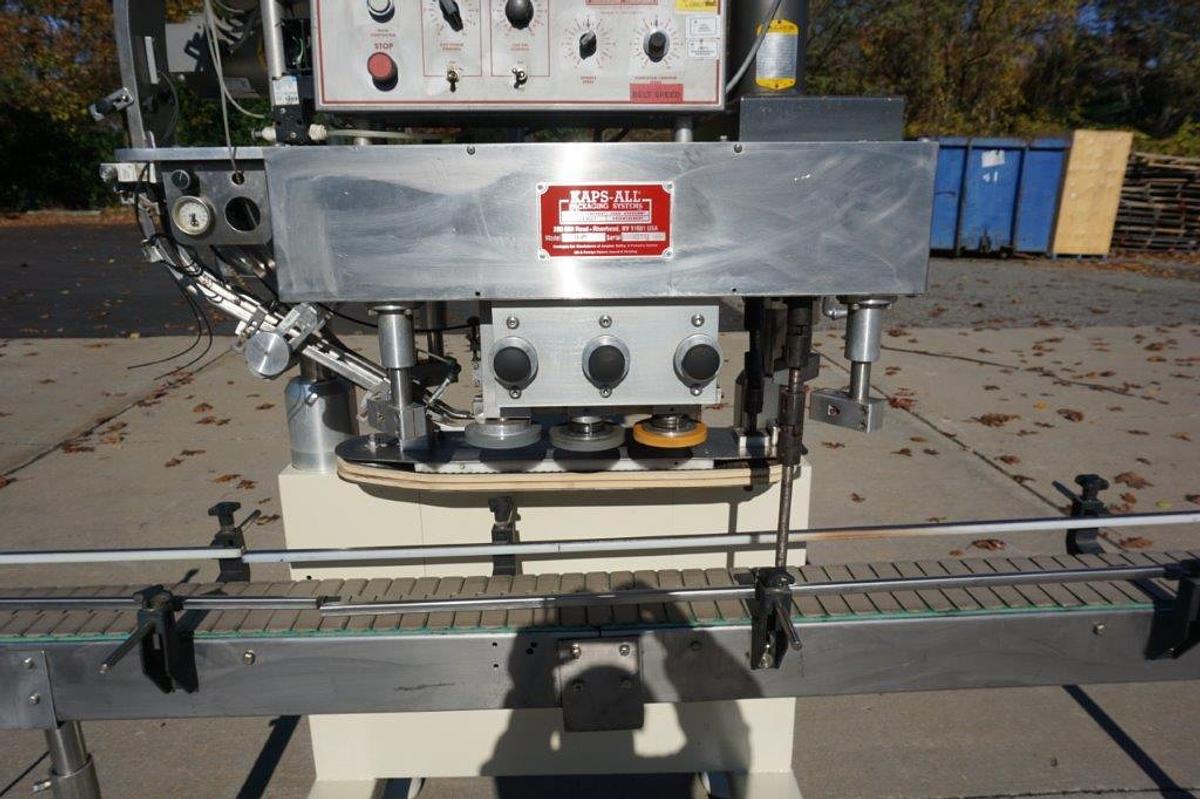 Used Kaps All A-2 Six Spindle Capper, 150 Per Minute