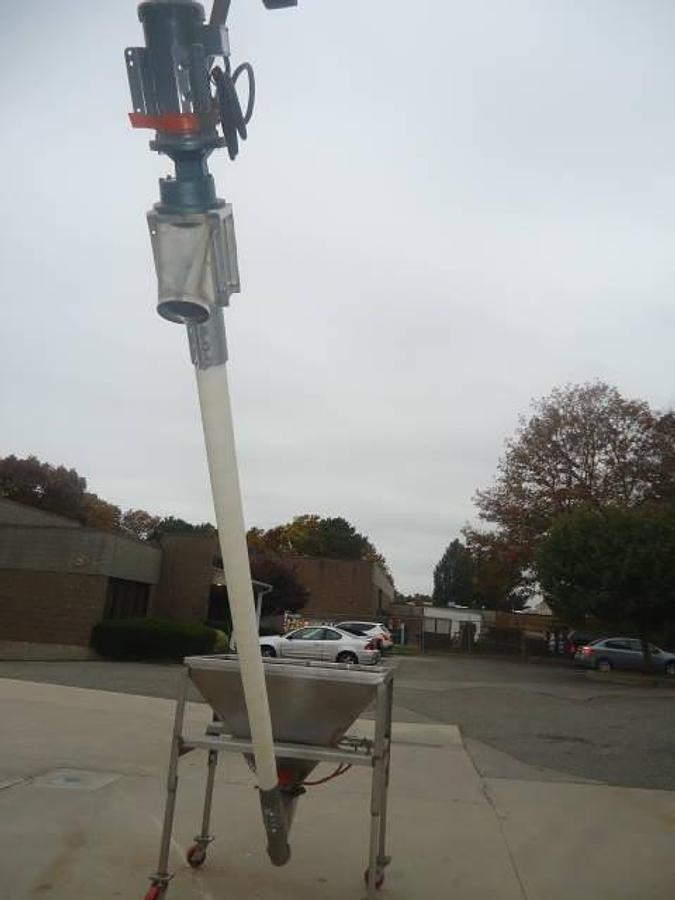 Used Hapman 4 In . Diameter Flexible Screw Conveying System
