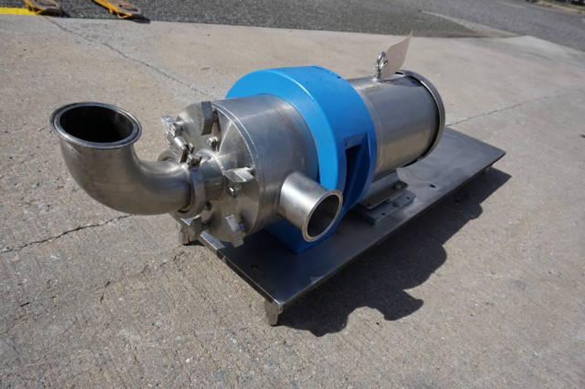Used Silverson 7.5 HP Stainless Steel Inline High Shear  Mixer, 3 Inch Ports