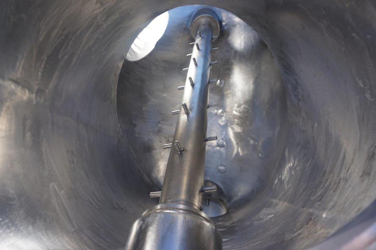 Used 10 Cu. Ft. Patterson Kelley Stainless Jacketed Twin Shell V blender,  Intensifier Bar