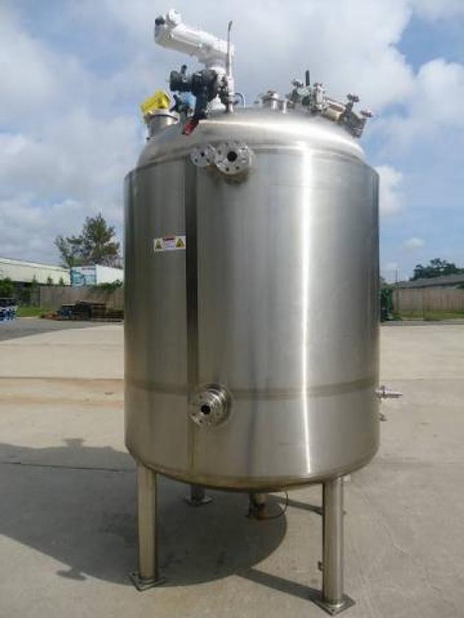 Used 1,000 Gallon Feldmeier 316l Pressure Vacuum Jacketed Agitated Reactor