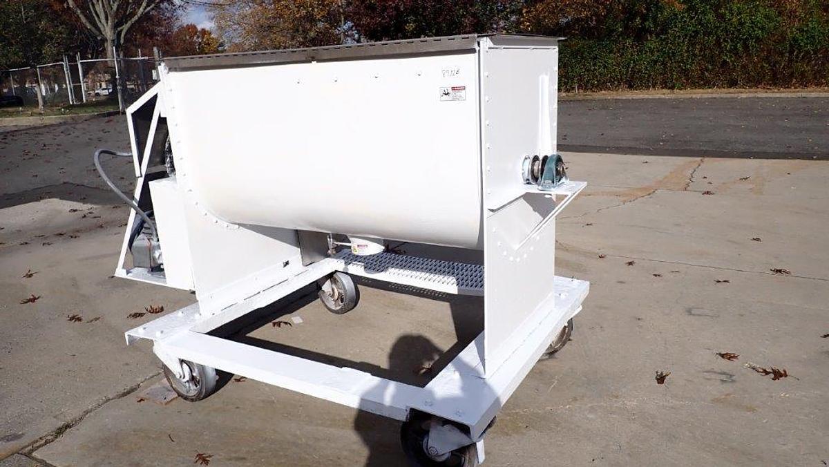 Used 20 Cu. Ft. Stainless Steel Double Ribbon Blender, 10HP