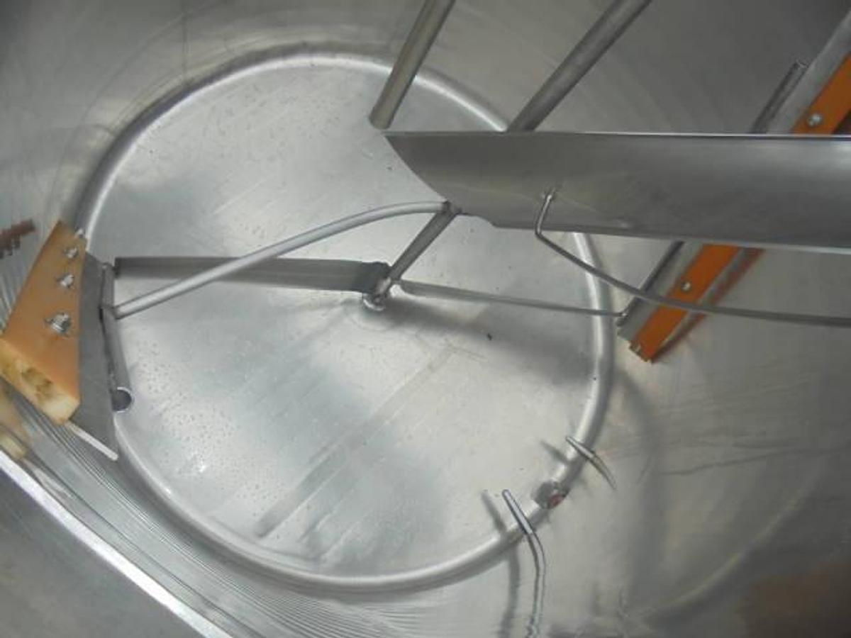 Used 1,000 Gallon Stainless Steel Jacketed Processor, Sweep Agitation
