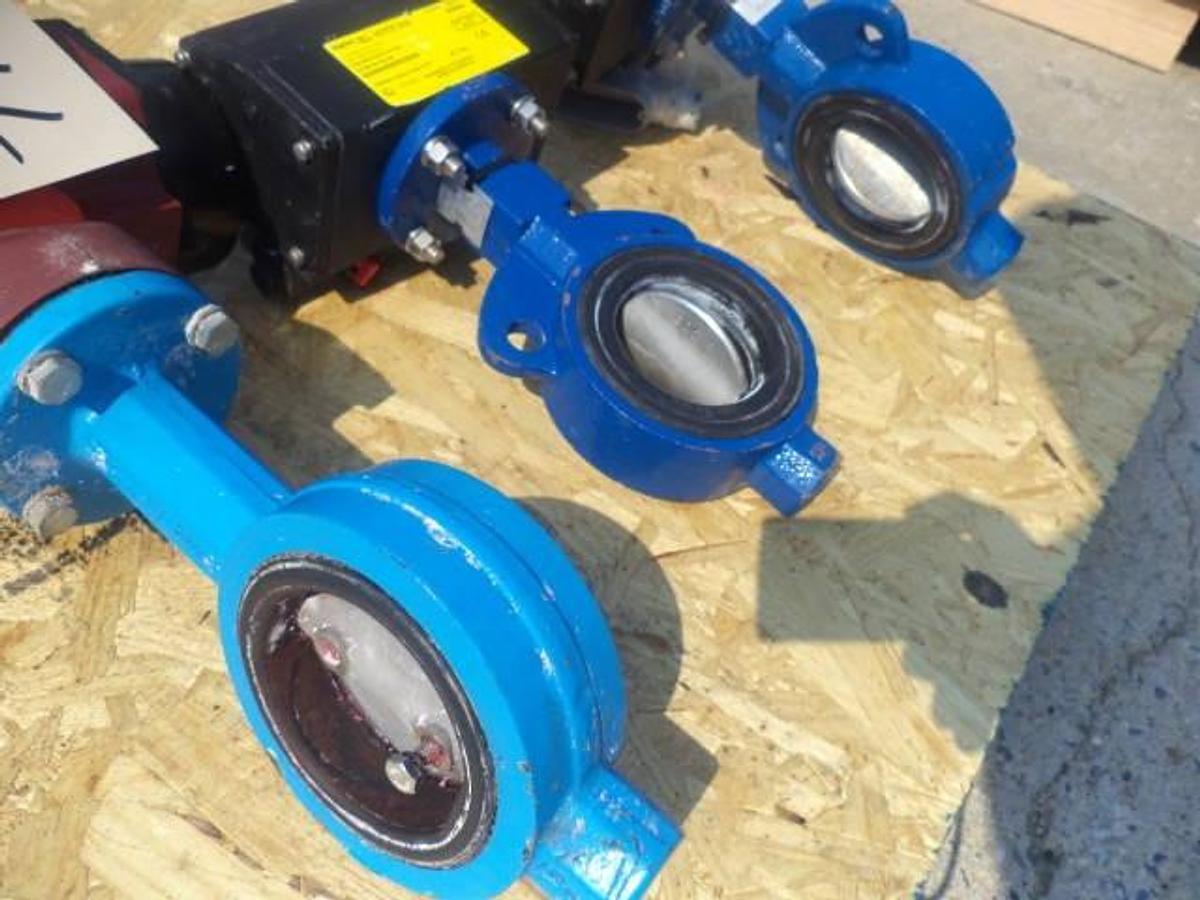 Used Tyco 3 Inch Diameter Electrically Actuated Butterfly Valves (3)