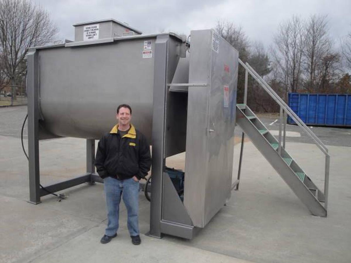 Used 120 Cu.ft. Stainless Double Ribbon Blender