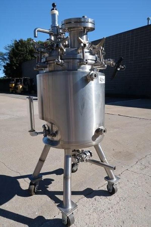 Used Precision Stainless 25 Gallon 316SS Jacketed Vacuum Pressure Vessel