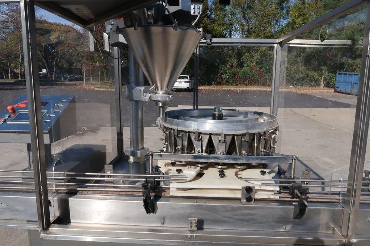 Used All Fill Model R18 High Speed Rotary Filling Machine, Auger Head