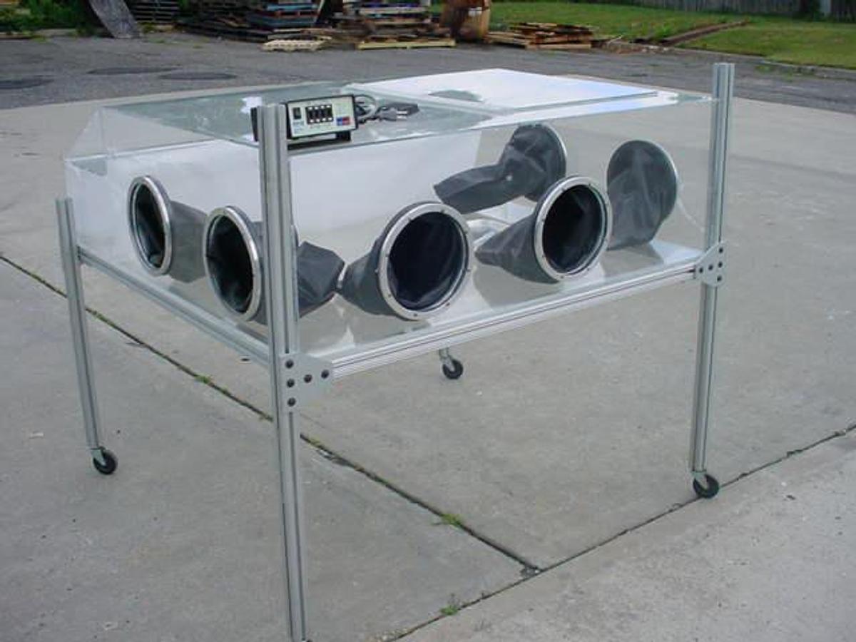 Used Lucite Assembly/Sterilizing Chamber, Portable