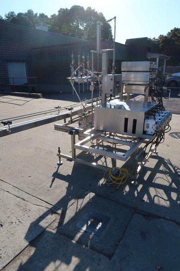 Used Oden Four Head Pump Style Positive Displacement Filler