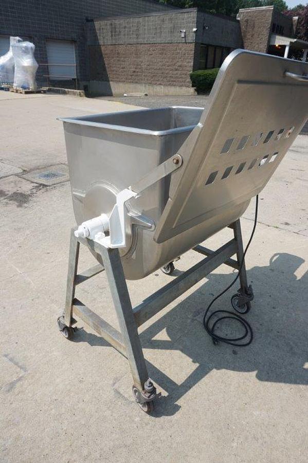 Used Leland 200 Lb. Stainless Steel Double Action Mixer, Portable
