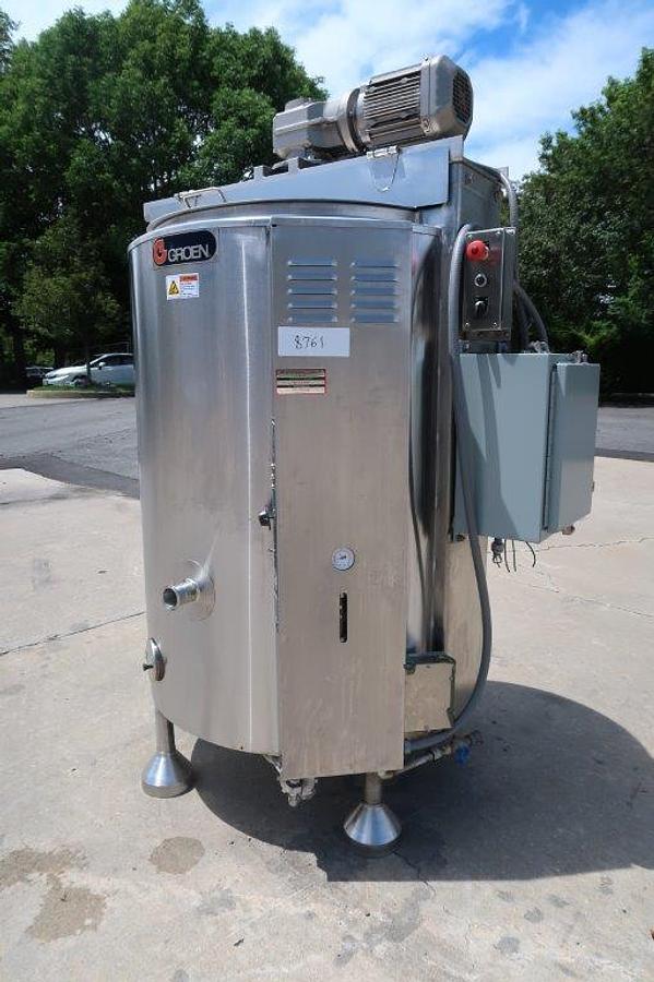 Used 100 Gallon Groen SS Gas Fired Scraper Kettle