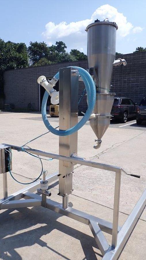 Used Quadro Vac Sanitary Pneumatic Conveyor, Portable