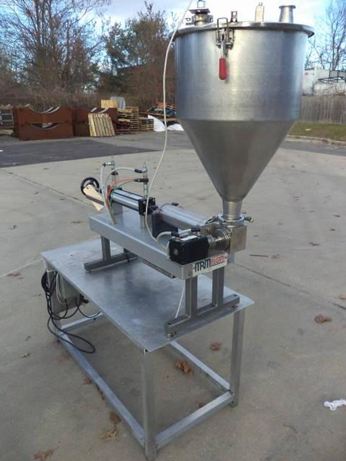 Used MRM/ELGIN Single Piston Air Operatd Filler, 60 Oz. Maxiumu Fill