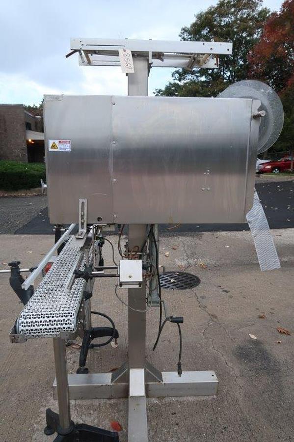 Used Axon EZ-130 Tamper Evident Neck Bander/Sleever, 110 Volt