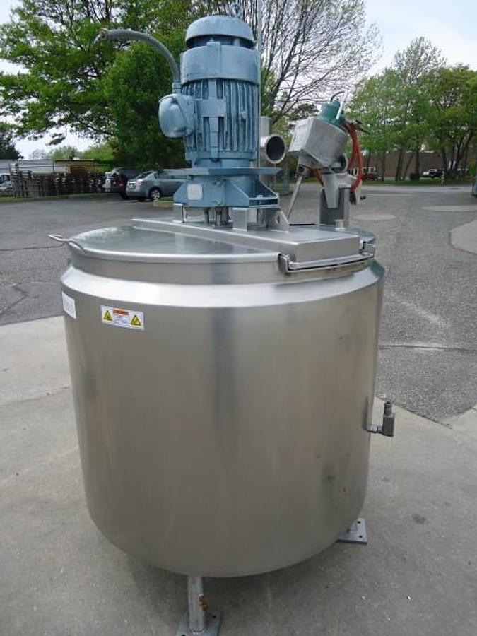 Used 250 Gallon Feldmeier Stainless Mixing/Homogenizing Kettle-Tank