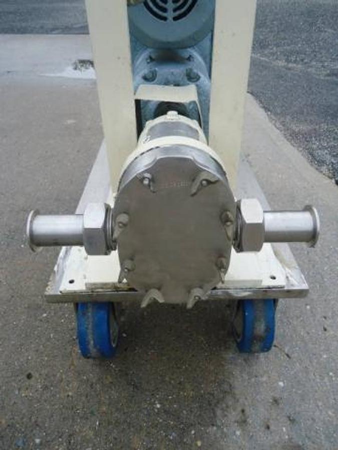 Used Waukesha 10 Stainless Steel Positive Displacement Pump, Variable Speed