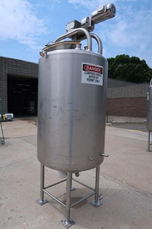 Used Feldmeier 200 Gallon Stainless Steel Jacketed Mix Tank