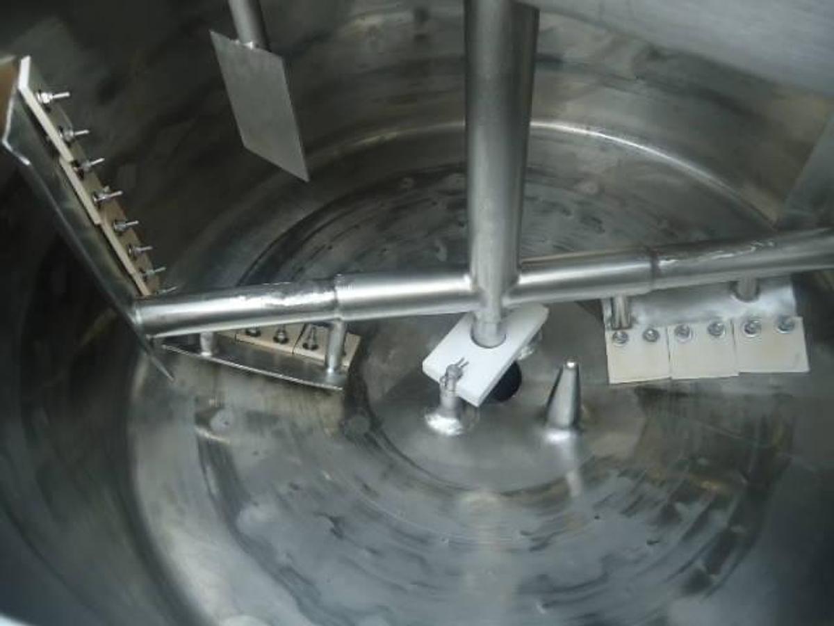 Used 50 Gal Crepaco Stainless Scraper Agitated Vessel, 100 PSIG Jacket, 3 In. outlet