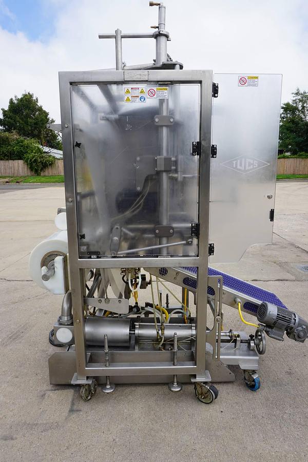 Used TUCS TEVFF-10S Stainless Form/Fill/Seal, Piston Fill