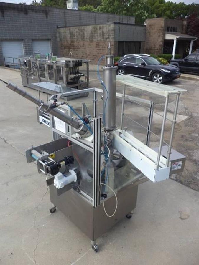 Used Holmatic QC-80 Rotary Cup Filler/Sealer/Overcapper, 6 In. Diameter Tooling