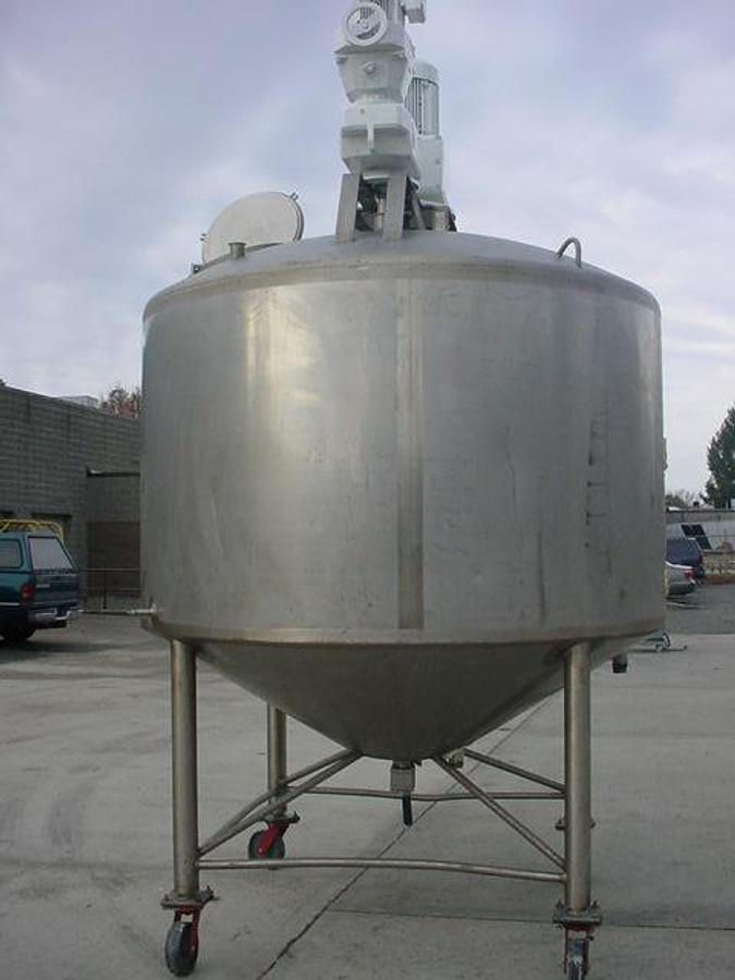 Used 1,000 Gallon Walker Dual Action Jacketed Scraper Processor/Kettle, 316l Stainless