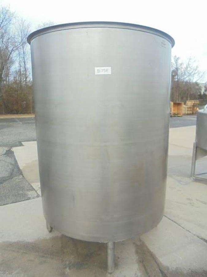 Used 1,000 Gallon Groen Stainless Steel Vertical Tank, Dished Bottom